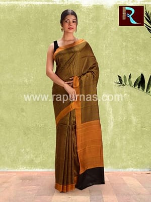 Exclusive Pure Silk Saree with Abu-tai print