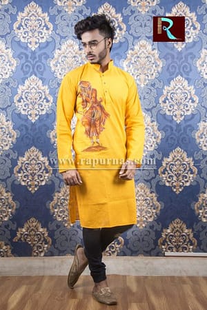 Cotton Kurta with Fabric painting18