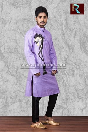 Exclusive Cotton Kurta with Fabric painting