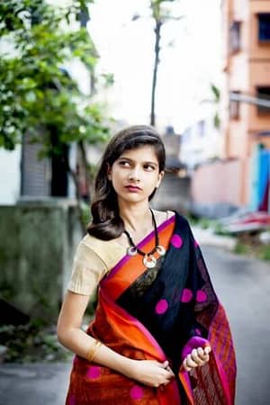 Black Linen Jamdani Saree