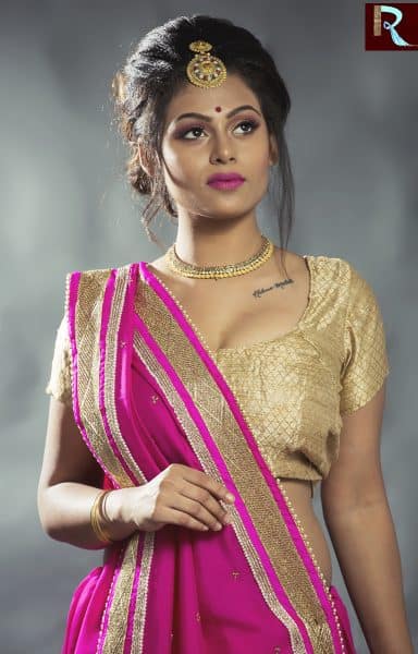 Pink Designer Saree with Zari border2