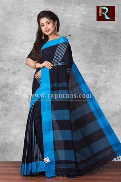 Pure Cotton Handloom Saree with an elegance1